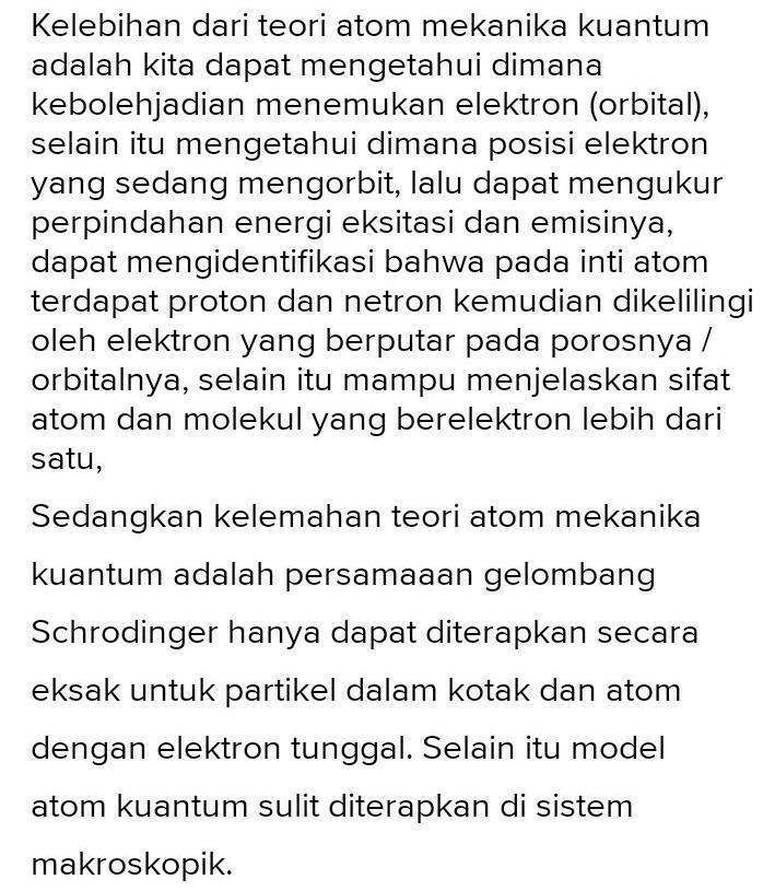 Kelebihan Dan Kekurangan Atom Mekanika Kuantum Versus Beda Hot Sex Picture 